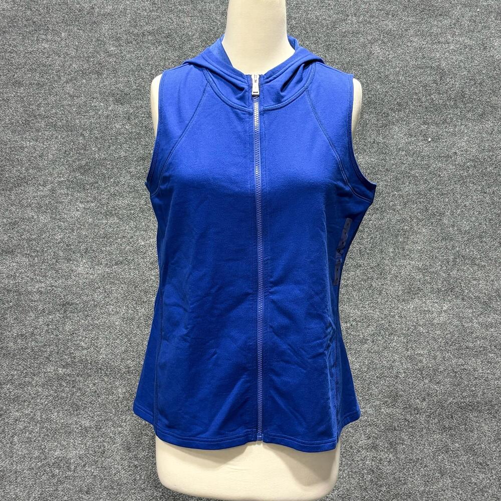 Lauren Ralph Lauren Tank Top Womens Medium Blue Active Roy Hooded Zip NWT